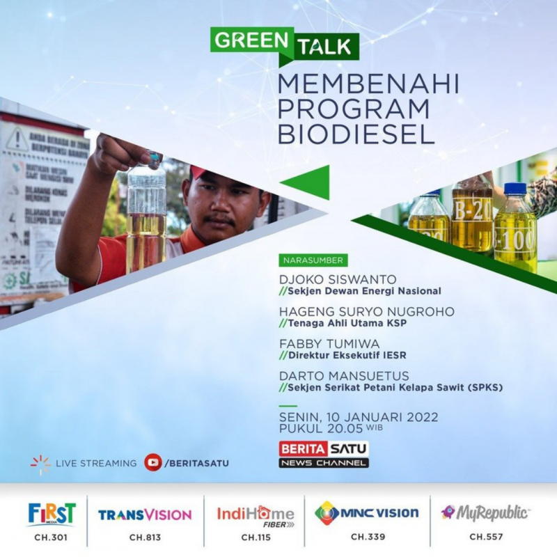 Green Talk | Membenahi Program Biodiesel