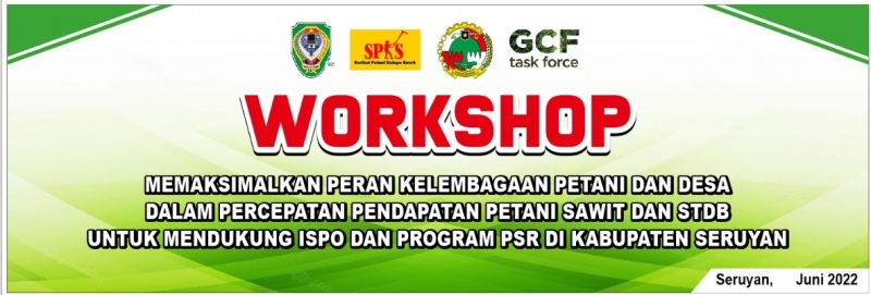 Workshop memaksimalkan peran kelembagaan petani dan desa dalam percepatan pendataan petani sawit dan STDB untuk mendukung ISPO dan program PSR di kabupaten seruyan