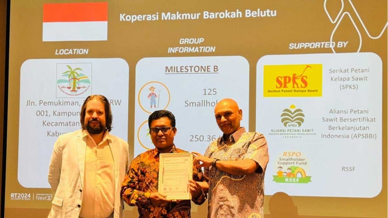 Petani Sawit Swadaya Anggota Koperasi Makmur Barokah Belutu Raih Sertifikat RSPO