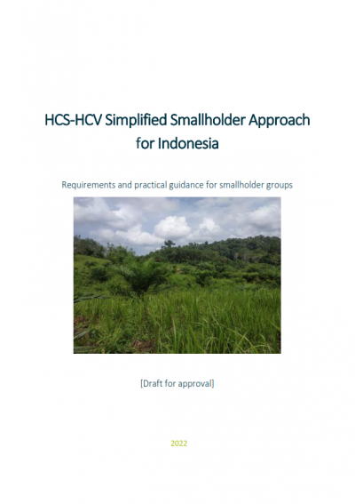 HCS-HCV Simplified Smallholder Approach  for Indonesia